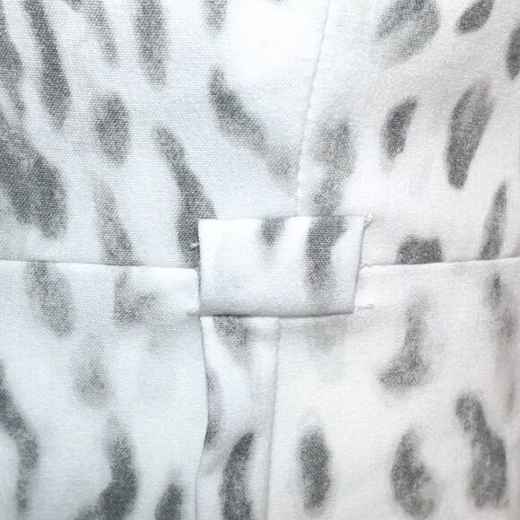 CALVIN KLEIN Dress, 2, Snow Leopard Print, Sleeveless, Empire waist, Sheath - Picture 6 of 15